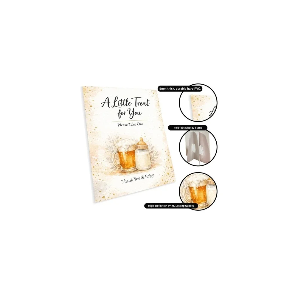 Baby Shower Table Signs 2pc Coffee Bar‎ Brewing A Little Treat For You Decor